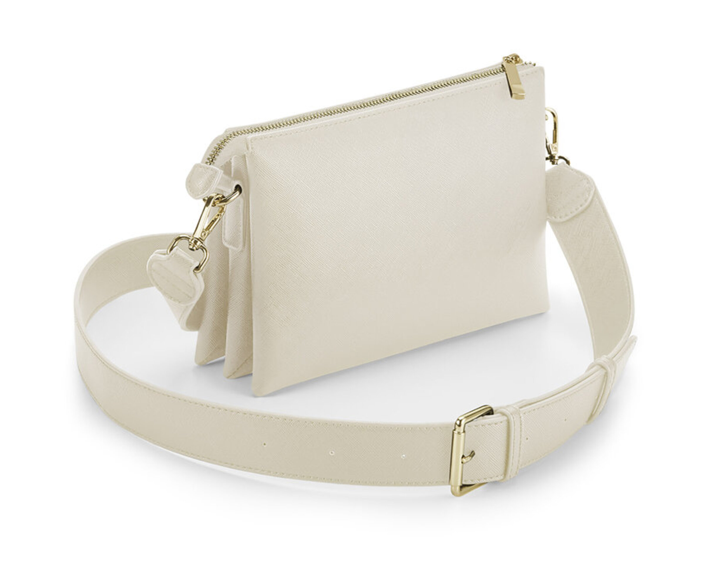 Bag Base Boutique Soft Cross Body Bag - Oyster - One Size