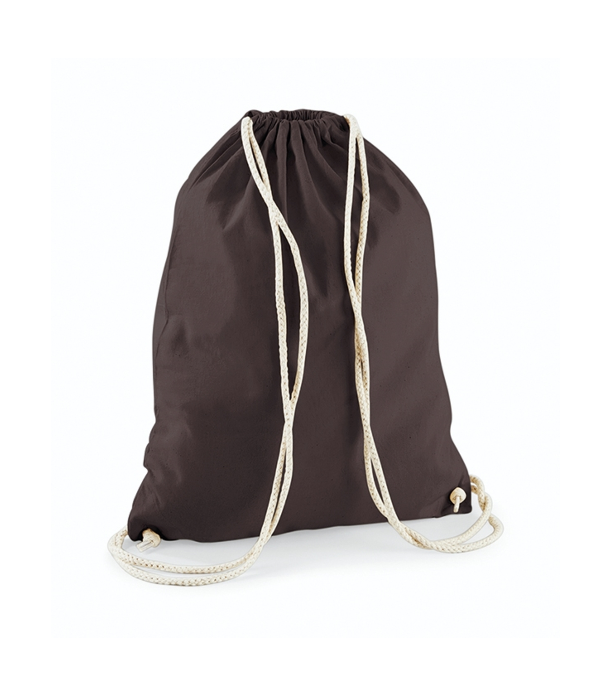 Westford Mill Cotton Gymsack - Chocolate - One Size